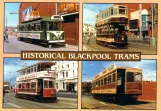 Postkarte: Blackpool Heritage Trams mit Triebwagen 167 im Blackpool (1986)