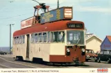 Postkarte: Blackpool Straßenbahnlinie T mit Triebwagen 6 am Fleetwood Ferry (1984)