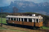 Postkarte: Bozen Regionallinie 160 mit Triebwagen 105 nahe bei Costalovara/Wolfsgruben (1982)