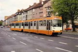 Postkarte: Braunschweig Straßenbahnlinie 3 mit Gelenkwagen 8162 am Theaterwall (1983)