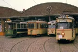 Postkarte: Bremen Triebwagen 49 "Grüne Minna" am Depot Sebaldsbrück (1990)