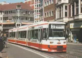Postkarte: Bremen Zusätzliche Linie 5 mit Niederflurgelenkwagen 3801 "Bremen" auf Schüsselkorb (1990)