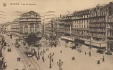 Postkarte: Brüssel auf Place de Brouckère/De Brouckereplein (1919)