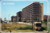 Postkarte: Brüssel De Kusttram durch Kreuzung De Westhoek (1983)