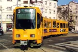 Postkarte: Budapest Straßenbahnlinie 3 mit Gelenkwagen 1508 nahe bei Határ út (2002)