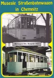 Postkarte: Chemnitz Straßenbahnlinie 3 mit Beiwagen 566 am Rottluff (1988)