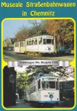 Postkarte: Chemnitz Straßenbahnlinie 3 mit Triebwagen 316 auf Limbacher Straße (1988)