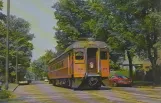 Postkarte: Chicago Triebwagen 104 auf Michigan Street (1969)