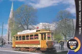 Postkarte: Christchurch Tramway Linie mit Triebwagen 11 auf Cathedral Square (2010)