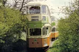 Postkarte: Crich Museumslinie mit Doppelstocktriebwagen 1297 am Glory Mine terminus (1970)