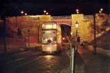 Postkarte: Crich Museumslinie mit Doppelstocktriebwagen 510nah Bowes-Lyon Bridge (1980)