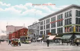 Postkarte: Detroit auf Woodward Avenue (1886)