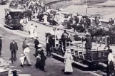 Postkarte: Douglas, Isle of Man Horse Drawn Trams mit Offen Pferdebahnwagen 35 auf Loch Promenade (1902)