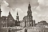 Postkarte: Dresden vor Katholische Hofkirche (1939)