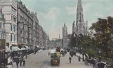 Postkarte: Edinburgh Doppelstocktriebwagen 137 auf Princes Street (1919)