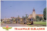 Postkarte: Elbląg Zusätzliche Linie 1  am Browarna (1990)