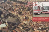 Postkarte: Erfurt Gelenkwagen 543 auf Domplatz (1992)