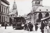 Postkarte: Essen Triebwagen 2 auf Kettwiger Straße (1900)