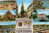 Postkarte: Flensburg Straßenbahnlinie 1 nah Südermarkt (1965)