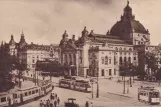Postkarte: Frankfurt am Main Regionallinie 25 vor Schauspielhaus (1908)