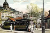 Postkarte: Frankfurt am Main Straßenbahnlinie 11 am Hauptwache (1901)