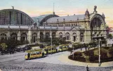 Postkarte: Frankfurt am Main vor Hauptbahnhof (1912)