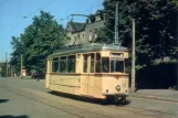 Postkarte: Frankfurt (Oder) Straßenbahnlinie 2 mit Triebwagen 33 am Kleist Forum (1971)