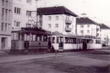 Postkarte: Freiburg im Breisgau Arbeitswagen 211 am Depot Betriebshof Nord (1961)