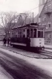 Postkarte: Freiburg im Breisgau Straßenbahnlinie 5 mit Triebwagen 54 auf Urbanstraße (1961)