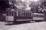 Postkarte: Freiburg im Breisgau Triebwagen 56 am Süd (1950)