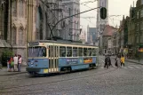 Postkarte: Gent Straßenbahnlinie 4 mit Triebwagen 23 auf Korenmarkt (1987)