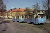 Postkarte: Göteborg Straßenbahnlinie 4 mit Triebwagen 15 nahe bei Sannabacken (1980)
