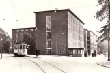Postkarte: Göteborg Straßenbahnlinie 6 mit Triebwagen 155 auf Guldhedsgatan (1941-1943)