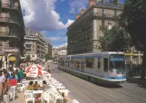 Postkarte: Grenoble Niederflurgelenkwagen 2009 nahe bei Victor Hugo (1988)