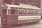 Postkarte: Hamburg Straßenbahnlinie 2 mit Triebwagen 3648 am Rathausmarkt (1978)