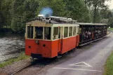 Postkarte: Han-sur-Lesse Grotte de Han mit Triebwagen AR168 draußen Han-sur-Lesse (1980)