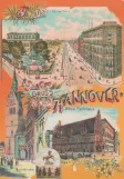 Postkarte: Hannover auf Georgstrasse (1900)