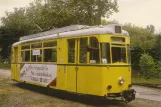 Postkarte: Hannover Hohenfelser Wald mit Triebwagen 35 auf dem Eingangsplatz Hannoversches Straßenbahn-Museum (1996)
