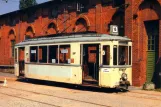 Postkarte: Hannover Triebwagen 257 auf dem Eingangsplatz Hannoversches Straßenbahn-Museum (2000)