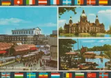 Postkarte: Hannover vor Café Kröpke mit Opernhaus (1969)