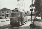 Postkarte: Helsingborg Straßenbahnlinie 1 mit Triebwagen 46 am Johan Banérs gata (1964)
