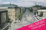Postkarte: Helsinki auf Mannerheimintie/Mannerheimvägen (1984)