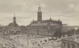 Postkarte: Kopenhagen auf Rathausplatz (1933)