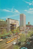 Postkarte: Kopenhagen Straßenbahnlinie 1 auf Vesterbrogade (1962)
