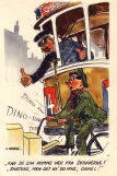Postkarte: Kopenhagen Straßenbahnlinie 14 (1955-1960)