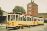 Postkarte: Kopenhagen Straßenbahnlinie 15 mit Triebwagen 263 am Valby (Skellet) (1960-1963)