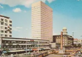 Postkarte: Kopenhagen Straßenbahnlinie 15  vor Frihedsstøtten (1961)