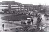Postkarte: Kopenhagen Straßenbahnlinie 3 am Mozarts Plads (1941)