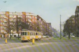 Postkarte: Kopenhagen Straßenbahnlinie 9 mit Triebwagen 543 auf Christmas Møllers Plads (1966)