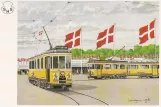 Postkarte: Kopenhagen Tiershow Linie Buh am Dyrskuepladsen  Bellahøj (1938)